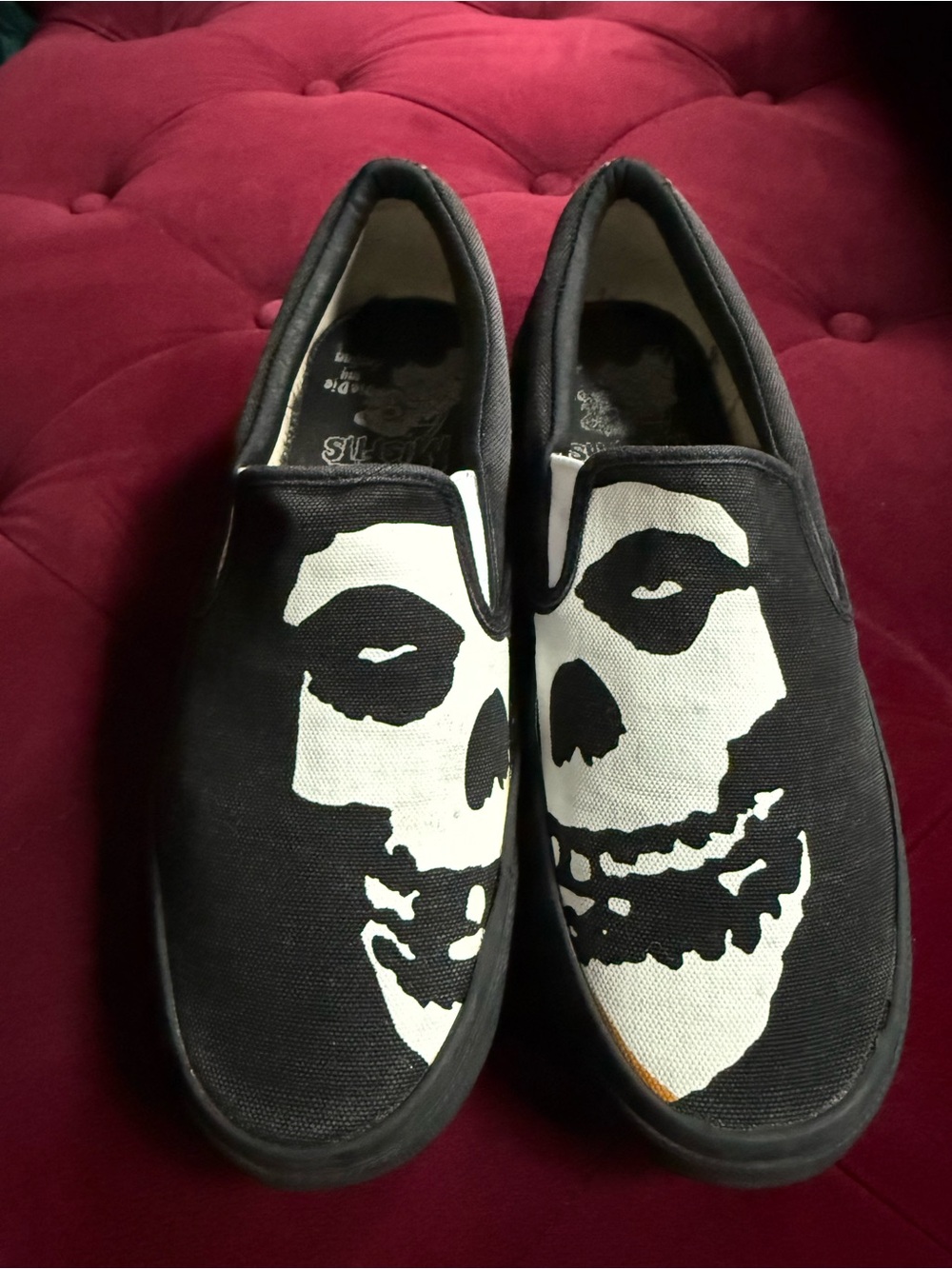 Misfits × Vision Streetwear - RARE Face-Off Slip On Loafer Shoe - Men’s 8.5